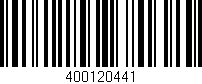 Código de barras (EAN, GTIN, SKU, ISBN): '400120441'