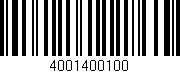 Código de barras (EAN, GTIN, SKU, ISBN): '4001400100'