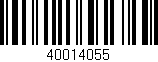 Código de barras (EAN, GTIN, SKU, ISBN): '40014055'
