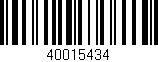 Código de barras (EAN, GTIN, SKU, ISBN): '40015434'