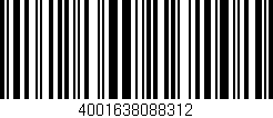 Código de barras (EAN, GTIN, SKU, ISBN): '4001638088312'