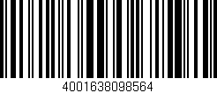 Código de barras (EAN, GTIN, SKU, ISBN): '4001638098564'