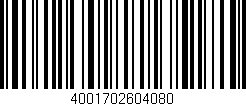 Código de barras (EAN, GTIN, SKU, ISBN): '4001702604080'