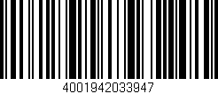 Código de barras (EAN, GTIN, SKU, ISBN): '4001942033947'