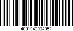 Código de barras (EAN, GTIN, SKU, ISBN): '4001942084857'