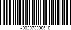 Código de barras (EAN, GTIN, SKU, ISBN): '4002973000618'