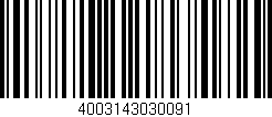 Código de barras (EAN, GTIN, SKU, ISBN): '4003143030091'