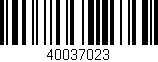 Código de barras (EAN, GTIN, SKU, ISBN): '40037023'