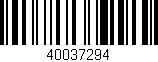 Código de barras (EAN, GTIN, SKU, ISBN): '40037294'