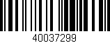 Código de barras (EAN, GTIN, SKU, ISBN): '40037299'