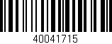 Código de barras (EAN, GTIN, SKU, ISBN): '40041715'