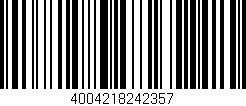 Código de barras (EAN, GTIN, SKU, ISBN): '4004218242357'