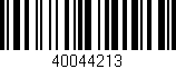 Código de barras (EAN, GTIN, SKU, ISBN): '40044213'