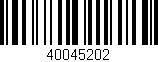Código de barras (EAN, GTIN, SKU, ISBN): '40045202'