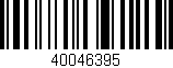 Código de barras (EAN, GTIN, SKU, ISBN): '40046395'