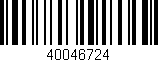 Código de barras (EAN, GTIN, SKU, ISBN): '40046724'