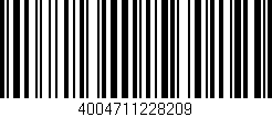 Código de barras (EAN, GTIN, SKU, ISBN): '4004711228209'
