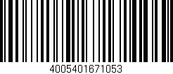 Código de barras (EAN, GTIN, SKU, ISBN): '4005401671053'