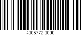 Código de barras (EAN, GTIN, SKU, ISBN): '4005772-0090'