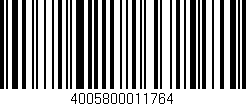Código de barras (EAN, GTIN, SKU, ISBN): '4005800011764'