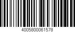 Código de barras (EAN, GTIN, SKU, ISBN): '4005800061578'
