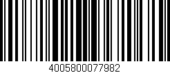 Código de barras (EAN, GTIN, SKU, ISBN): '4005800077982'