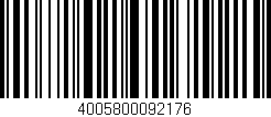 Código de barras (EAN, GTIN, SKU, ISBN): '4005800092176'