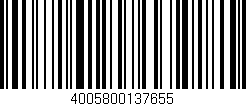 Código de barras (EAN, GTIN, SKU, ISBN): '4005800137655'