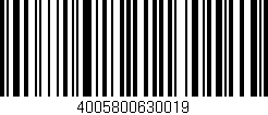 Código de barras (EAN, GTIN, SKU, ISBN): '4005800630019'