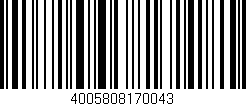 Código de barras (EAN, GTIN, SKU, ISBN): '4005808170043'