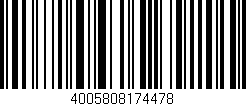 Código de barras (EAN, GTIN, SKU, ISBN): '4005808174478'