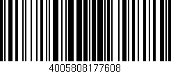 Código de barras (EAN, GTIN, SKU, ISBN): '4005808177608'