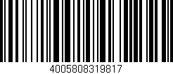Código de barras (EAN, GTIN, SKU, ISBN): '4005808319817'