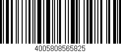 Código de barras (EAN, GTIN, SKU, ISBN): '4005808565825'
