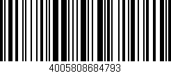 Código de barras (EAN, GTIN, SKU, ISBN): '4005808684793'
