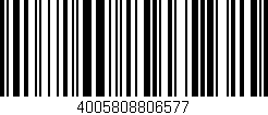Código de barras (EAN, GTIN, SKU, ISBN): '4005808806577'