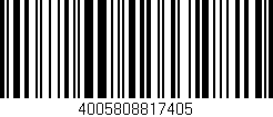 Código de barras (EAN, GTIN, SKU, ISBN): '4005808817405'