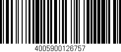 Código de barras (EAN, GTIN, SKU, ISBN): '4005900126757'