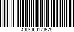 Código de barras (EAN, GTIN, SKU, ISBN): '4005900179579'