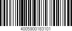 Código de barras (EAN, GTIN, SKU, ISBN): '4005900183101'