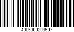 Código de barras (EAN, GTIN, SKU, ISBN): '4005900208507'
