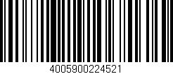 Código de barras (EAN, GTIN, SKU, ISBN): '4005900224521'