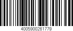 Código de barras (EAN, GTIN, SKU, ISBN): '4005900261779'