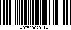 Código de barras (EAN, GTIN, SKU, ISBN): '4005900291141'