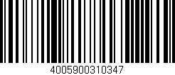 Código de barras (EAN, GTIN, SKU, ISBN): '4005900310347'