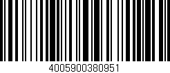 Código de barras (EAN, GTIN, SKU, ISBN): '4005900380951'