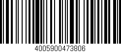 Código de barras (EAN, GTIN, SKU, ISBN): '4005900473806'