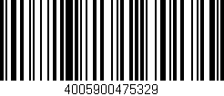 Código de barras (EAN, GTIN, SKU, ISBN): '4005900475329'