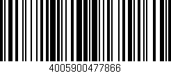 Código de barras (EAN, GTIN, SKU, ISBN): '4005900477866'