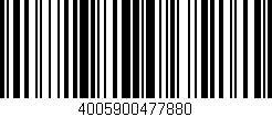 Código de barras (EAN, GTIN, SKU, ISBN): '4005900477880'